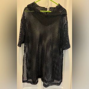 Forever 21 swim covered up with hoodie Large